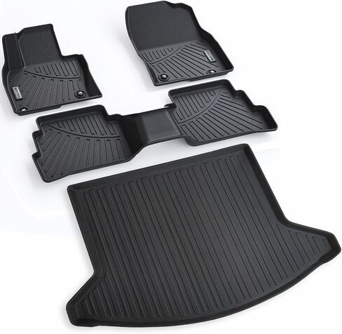 Floor Mats&Trunk Mat for Honda Odyssey 2018-2023 2024, 3 Rows Full Set with Cargo Liner,TPE All Weather Protection Car Floor Liners Accessory Custom Fit for Honda Odyssey-Black in Saudi Arabia