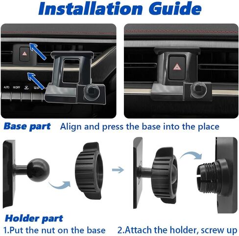 حامل هاتف السيارة 2019-2023 UX SUV [جراب سميك صديق] حامل الهاتف المحمول ودعامة الملاحة الخلوية وفتحة تهوية وإكسسوارات السيارات، جميع الهواتف in Kuwait