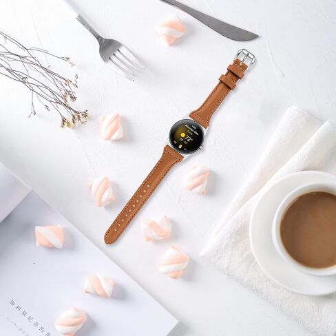 Leather Band Compatible for Google Pixel Watch Band Replacement Strap Breathable Bracelet Band for Google Pixel Watch Accessories in Kuwait