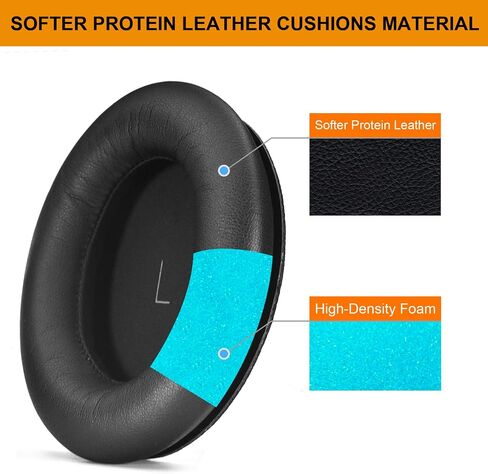 استبدال وسائد الأذن متوافقة مع سماعات JBL Tour ONE/Tour ONE M2 اللاسلكية فوق الأذن المانعة للضوضاء، رغوة عزل الضوضاء المريحة المصنوعة من جلد البروتين الناعم in Saudi Arabia