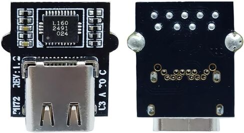 xiwai USB C Type-C Female Socket DIY OEM Connector with VL160 Chipset Replace for USB3.0 Type-A Female DIP Type DC 5V Power PCI-e Card Motherboard Laptop in Saudi Arabia