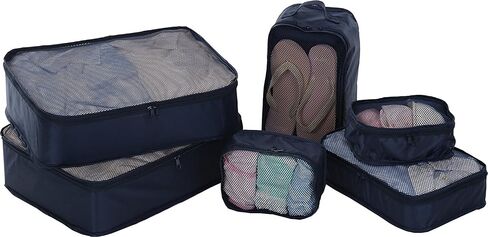 JJ POWER Travel Packing Cubes, Luggage Organizers with Shoe Bag in Kuwait