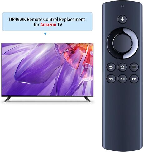 DR49WK B PE59CV استبدال جهاز التحكم عن بعد الصوتي لتلفزيون AMZ (الجيل الثالث، تصميم قلادة)، AMZ TV Stick (الجيل الثاني، الجيل الثالث، لايت، 4K AMZ TV Cube (الجيل الأول، الجيل الثاني) in Saudi Arabia
