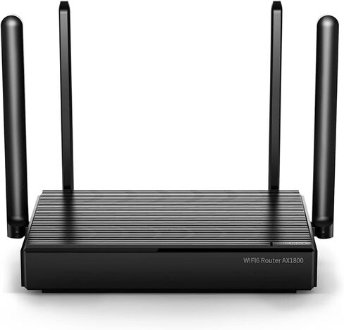 موجه WiFi 6 - موجهات AX1800 للإنترنت اللاسلكي، موجه الألعاب، موجهات الإنترنت، موجه WiFi 6، موجه لاسلكي، OFDMA، MU-MIMO، منافذ Gigabit WAN/LAN، WPS، IPv6، بث فيديو 4K (متجدد) in Saudi Arabia