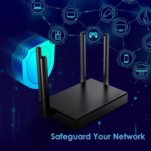 موجه WiFi 6 - موجهات AX1800 للإنترنت اللاسلكي، موجه الألعاب، موجهات الإنترنت، موجه WiFi 6، موجه لاسلكي، OFDMA، MU-MIMO، منافذ Gigabit WAN/LAN، WPS، IPv6، بث فيديو 4K (متجدد) in Saudi Arabia