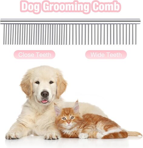 Dog Grooming Scissors Kit, 3 in 1 Dog Grooming Scissors with Safety Tips, Professional Stainless Steel Dog Scissors for Grooming, Pet Grooming Shears for Dog, Cat in Saudi Arabia