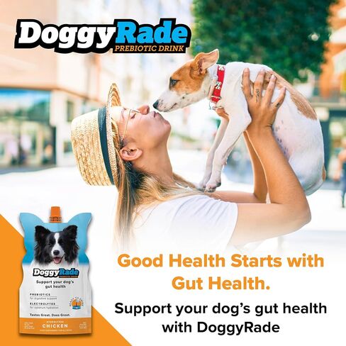 DoggyRade – Dog Sports Drink (Prebiotic, Isotonic Drink for Dogs) | Electrolytes, Nutrients & Amino Acids | Quick Hydration Drink for Dogs + Low Calorie | More Than Just Water! | Chicken | 500ml x 6 in Saudi Arabia