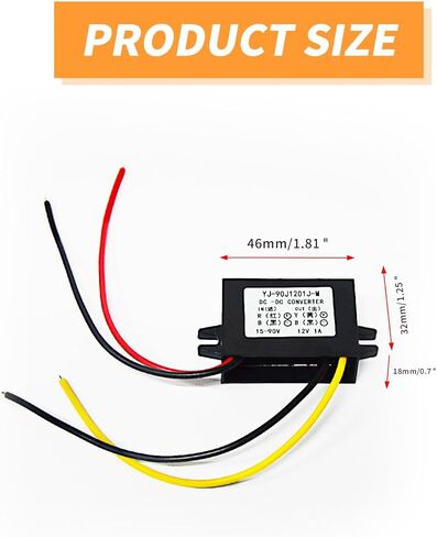 PENCK تيار مستمر 15 فولت-90 فولت إلى تيار مستمر 12 فولت 1A 12 واط محول الطاقة محول ABS البلاستيك قذيفة للنظام الشمسي LED in Kuwait