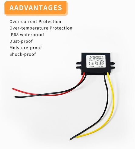 PENCK تيار مستمر 15 فولت-90 فولت إلى تيار مستمر 12 فولت 1A 12 واط محول الطاقة محول ABS البلاستيك قذيفة للنظام الشمسي LED in Kuwait
