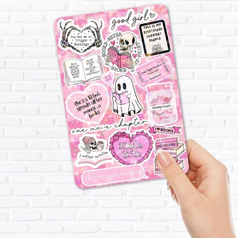 Clear Back Cover Insert for Kindle Paperwhite 11th Generation 6.8" | Bookish Cardstock Insert for E Reader | Paper Insert | Booktok Stickers Case Insert | Smut Spicy Bookworm Gifts (Black Checkered) in Saudi Arabia