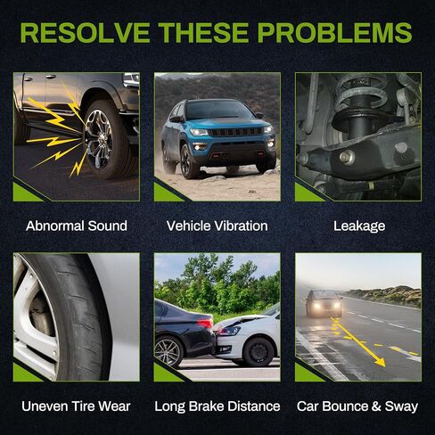 AUTOSAVER88 زوج خلفي وأمامي مجموعة صدمات كاملة متوافقة مع 2004-2012 Chevy Colorado RWD 2004-2012 GMC Canyon RWD in Kuwait