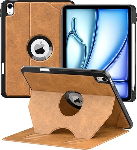 حافظة TiMOVO لجهاز iPad Air 11 بوصة M2 (2024)، iPad Air الجيل الخامس (2022) / iPad Air الجيل الرابع (2020) 10.9 بوصة غطاء حماية متعدد الزوايا قابل للتعديل مع حامل قلم رصاص، تنبيه/غفو تلقائي، أسود in Saudi Arabia