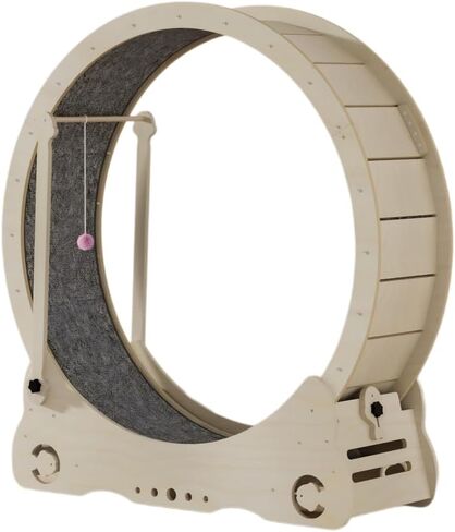 Pet Runner Wheels, Solid Wood Cat Treadmill, Cat Fitness and Weight Loss, with Guide Ball, Easy to Install, Suitable for Indoor pet Fitness and Health, Large Cat Wheels in Saudi Arabia