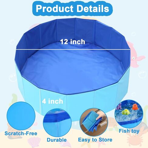 Cat Fish Toy with Pool - Cat Pool with Interactive Fish Toys, Water Fish Toy for Cats, Cute Cat Toys, Cat Interactive Toys with 6 pcs Fish, Cat Enrichment Toys for Indoor Cats in Saudi Arabia