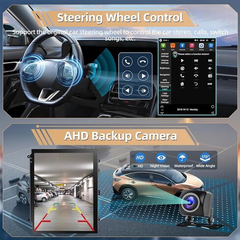Podofo for Jeep Cherokee 2013-2018 Car Stereo Radio [2+64G] with Wireless Apple CarPlay Android Auto, 9.7" Touch Screen Bluetooth Audio with GPS Navigation Mirror Link WiFi RDS Hi-Fi Backup Camera MIC in Saudi Arabia