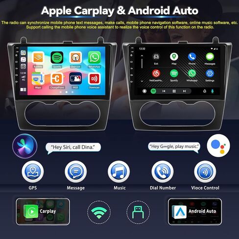 1+32G Android 13 Car Stereo for Nissan Altima Teana 2008-2012 with Carplay Android Auto Mirror Link 9 inch Touchscreen FM RDS HiFi Bluetooth WiFi GPS+Camera & MIC in Saudi Arabia