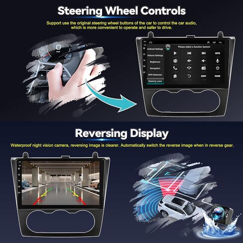 1+32G Android 13 Car Stereo for Nissan Altima Teana 2008-2012 with Carplay Android Auto Mirror Link 9 inch Touchscreen FM RDS HiFi Bluetooth WiFi GPS+Camera & MIC in Saudi Arabia