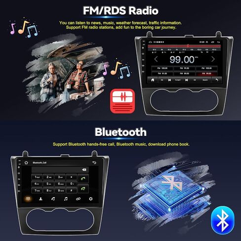 1+32G Android 13 Car Stereo for Nissan Altima Teana 2008-2012 with Carplay Android Auto Mirror Link 9 inch Touchscreen FM RDS HiFi Bluetooth WiFi GPS+Camera & MIC in Saudi Arabia