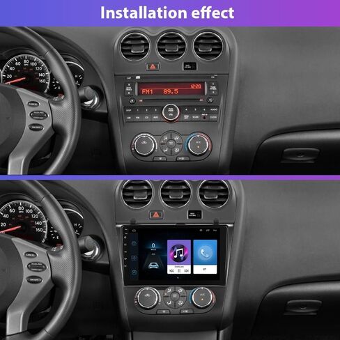 1+32G Android 13 Car Stereo for Nissan Altima Teana 2008-2012 with Carplay Android Auto Mirror Link 9 inch Touchscreen FM RDS HiFi Bluetooth WiFi GPS+Camera & MIC in Saudi Arabia