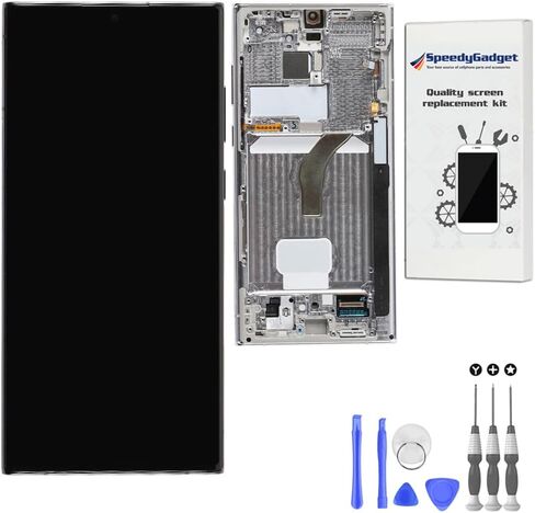 [Phantom Black Frame] for Samsung Galaxy S22 Ultra 6.8" Inch AMOLED Display Touch Screen Digitizer Replacement LCD in Saudi Arabia