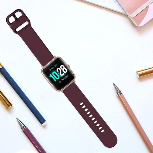 ViCRiOR Bands Compatible with 19MM Willful SW021 ID205L/SW025 ID205S Smart Watch, 6-Pack Quick Release Soft Silicone Replacement Band for YAMAY SW020 SW021 SW023 ID205 ID205L ID205U in Saudi Arabia