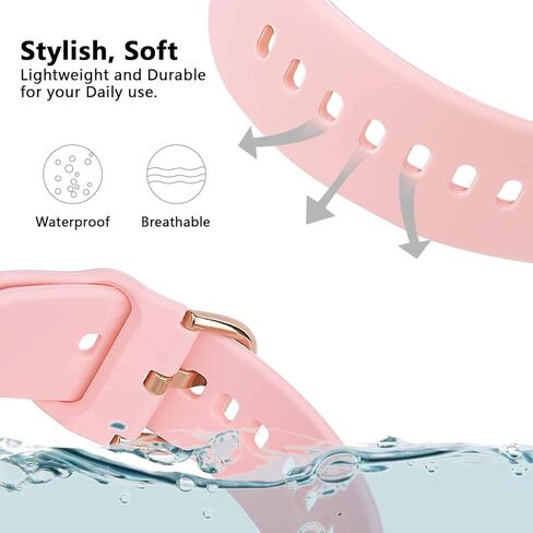 ViCRiOR Bands Compatible with 19MM Willful SW021 ID205L/SW025 ID205S Smart Watch, 6-Pack Quick Release Soft Silicone Replacement Band for YAMAY SW020 SW021 SW023 ID205 ID205L ID205U in Saudi Arabia