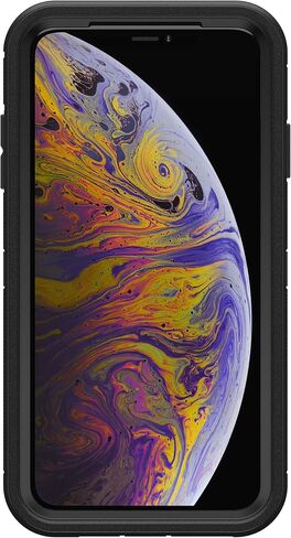 OtterBox Defender Series Rugged Case & Holster for iPhone Xs MAX (ONLY) Retail Packaging - with Microbial Defense (Black) in Saudi Arabia