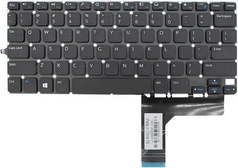لوحة مفاتيح بديلة للكمبيوتر المحمول بدون إضاءة خلفية لأجهزة DELL Inspiron 11 3000 3147 11 3148 P20T 3158 7130 تخطيط أمريكي in Saudi Arabia