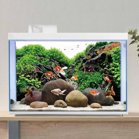 AWERT 36x18 inches Stone Aquarium Background Aquatic Plant River Bed & Lake Fish Tank Background Seaweed Aquarium Background Vinyl Background in Saudi Arabia