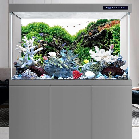 AWERT 36x18 inches Stone Aquarium Background Aquatic Plant River Bed & Lake Fish Tank Background Seaweed Aquarium Background Vinyl Background in Saudi Arabia