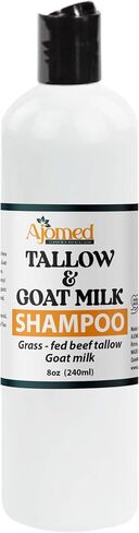 Beef Tallow & Goat Milk Shampoo and Conditioner Set - Handmade Hair Care for Thinning Relief, Sea Moss Shampoo and Conditioner, Thickening Formula for Hair Regrowth & Str (Shampoo & Conditioner 12 Oz) in Saudi Arabia
