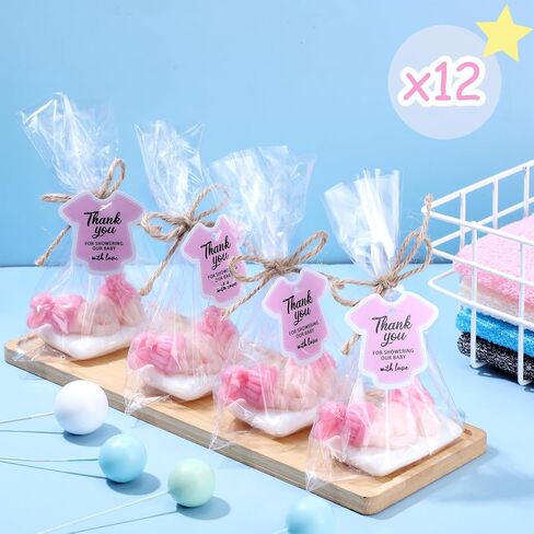 24 Packs Baby Shower Soap Favors Baby Shower Favors Handmade Sleeping Baby Gift Soap Baby Shower Scented Soap Favors with Gift Tags for Guests Girl Boy Baby Shower Favors Decor (Classic Blue) in Kuwait