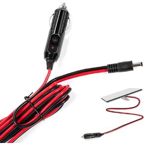 Starlink Mini DC Power Cable with Cigarette Lighter Male Plug, 2 M/6.5 Ft Starlink Mini DC Power Cable for Car/Truck/Bus/Van, Small and Portable Starlink Mini Kit