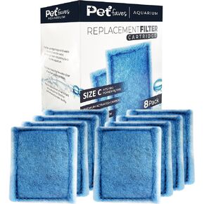 Marineland Rite-Size C Filter Cartridges - Advanced Multi-Stage Filtration, Easy Replacement, Universal Compatibility, Safe & Eco-Friendly - Replacement Filter Cartridges for MarineLand - 8-Pack