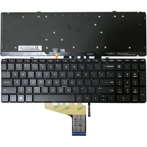 GinTai Laptops Keyboard Backlit US Replacement for HP Spectre X360 15-CH 15T-CH000 15-DF L30531-DH1 92.NEZBQ.J1N 15-CH008CA 15-CH010CA 15-CH011DX 15-CH011NR 15-CH012NR 15-CH015NR 15-CH017NR 15-CH075NR