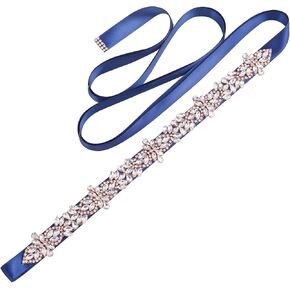 Rhinestone Wedding Belts Crystal Bridal Belt Sash for Women Gowns Wedding Dress