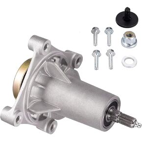 Spindle Assembly for Craftsman/Hus/Ariens/Poulan, Mandrel Assembly for 42" 46" 48" 54" Mower Deck, Come with All Mounting Hardware Including Threaded Bolt and Grease Fitting, Replace 187292 192870