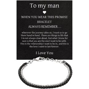 Cuff Chain Bracelet For Men Made Of Stainless Steel By Galis Jewelry - Handmade Silver Bracelet For Men - Cuff bracelet For men - Jewelry For Men - Fits 7"-8" Wrist Sizes