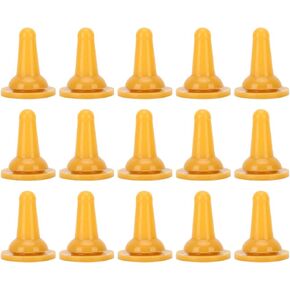 GLOGLOW 15Pcs Pet Feeding Bottle Nipples, Soft Silicone Nipples Replacement Nurser Nipples for Pet Puppy Kittens Bunnies