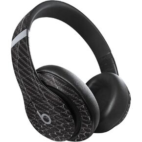 MightySkins Carbon Fiber Skin Compatible with Beats Studio Pro - Black Gator Skin | Protective, Durable Textured Carbon Fiber Finish | Easy to Apply