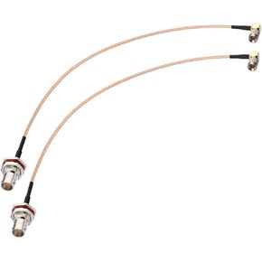 BINGFU DIN 1.0/2.3 Male Right Angle to BNC Female 75 Ohm SDI Cable 12 inch 2 -Pack for HD SDI 3G SDI Vedio Recorder Camera Monitor Audio Gateway Hub Broadcast Router Frame Synchronizer Sync Converter