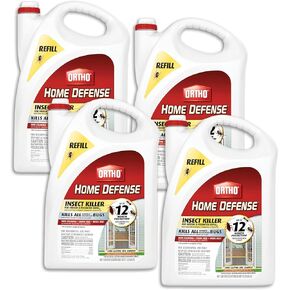 Ortho Home Defense Insect Killer for Indoor & Perimeter2: With Comfort Wand, Kills Ants, Cockroaches, Spiders, Fleas & Ticks, Odor Free, 1.1 gal.