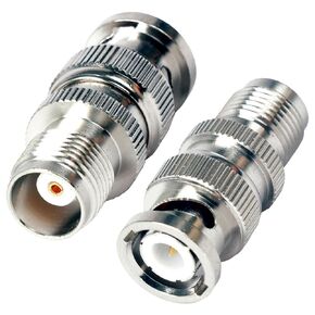 Triswenic BNC Male to TNC Female Connector, TNC Female to BNC Male Coaxial Adapter Connectors(Pack of 2)