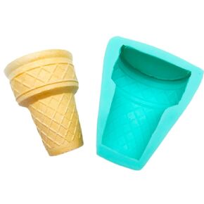 Ice cream scoop silicone mold, realistic ice cream flexible silicone mold scoop