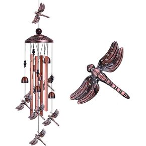 Garden Loving Heart Wind Chimes Outdoor Indoor Decor, Hand-Made Heart Musical Wind Chime, Mobile Wind Catcher Romantic Wind-Bell for for Home, Mom Gifts, Balcony, Festival, Tree, Garden Decoration