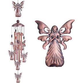 Garden Loving Heart Wind Chimes Outdoor Indoor Decor, Hand-Made Heart Musical Wind Chime, Mobile Wind Catcher Romantic Wind-Bell for for Home, Mom Gifts, Balcony, Festival, Tree, Garden Decoration
