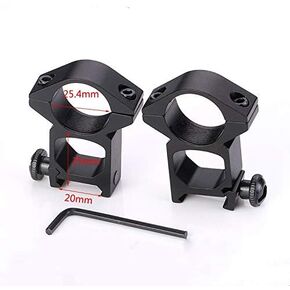 Tactical Flashlight Ring Mount Scope Ring Mounts Rifle for 1'' / 25.4mm Tube N2520