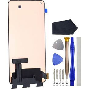Full LCD Digitizer Touch Screen Assembly Replacement for Xiaomi Mi 11 Lite Mi 11 Lite 5G M2101K9AG Black Including Tool Kit