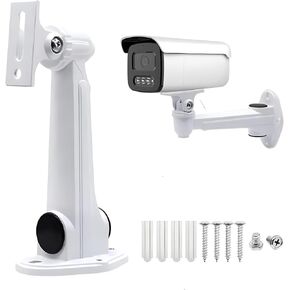 Adjustable Security Wall Mount Indoor/Outdoor Universal CCTV Security Camera Mounting Bracket, Aluminum Alloy Wall Ceiling Mount Holder Stand Monitor Rotary Bracket for Surveillance Camera