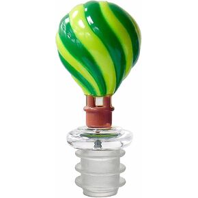 Prodyne Hot Air Balloon Acrylic Bottle Stopper, Orange
